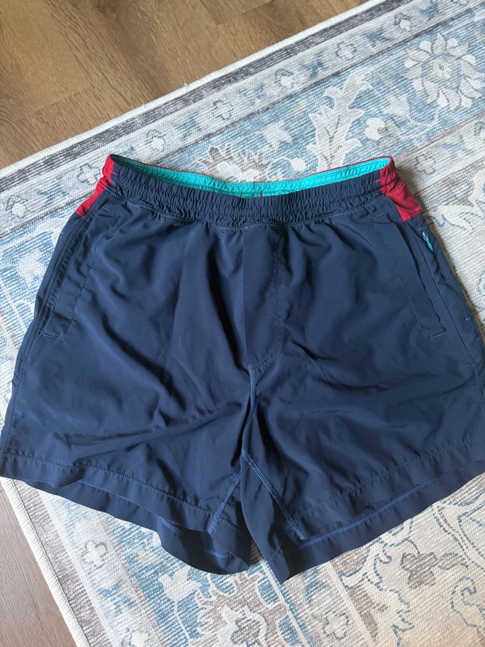 Birddogs Navy and Teal Athletic Shorts